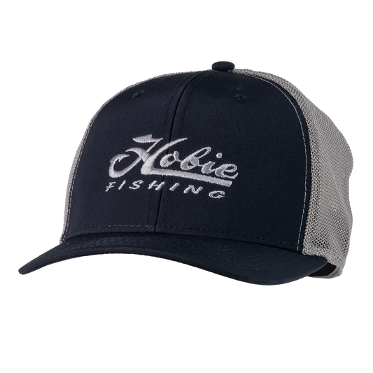 Hooked Trucker Hat Navy Steel