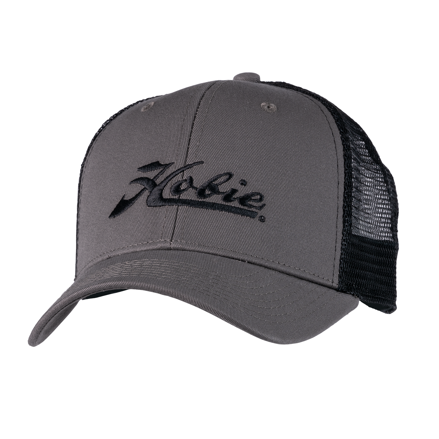 Script Trucker Hat Charcoal