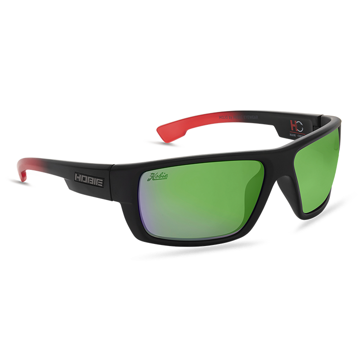 Hobie Eyewear Hank Cherry Mojo Polarized Sunglasses 3/4 angle view