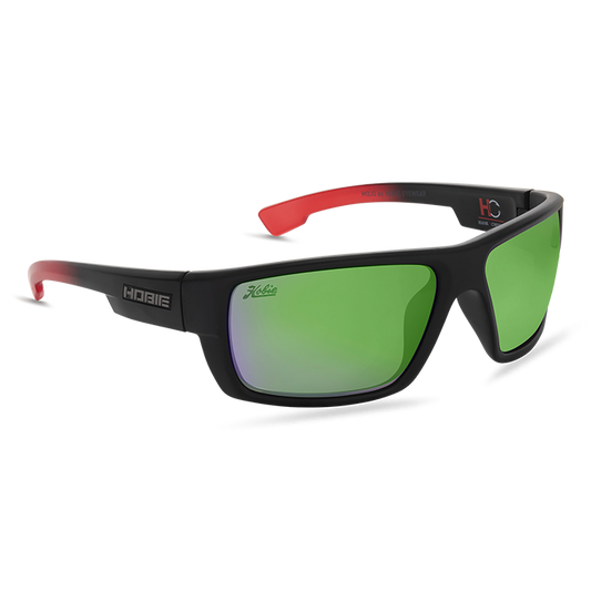 Hobie Eyewear Hank Cherry Mojo Polarized Sunglasses 3/4 angle view